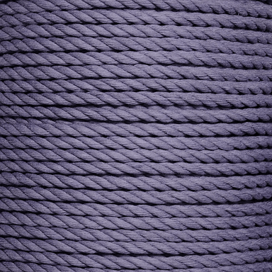 Dark Grey Cotton Twisted Rope - 10 mm