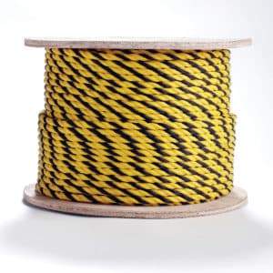 3-Strand Twisted Polypropylene Barrier Rope —