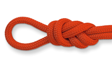 Loop Top Climbing Rope | White Poly Dacron