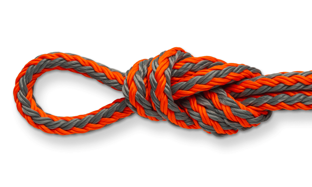 Teufelberger 3/8 White/Orange Multiline II Rigging Rope - 150